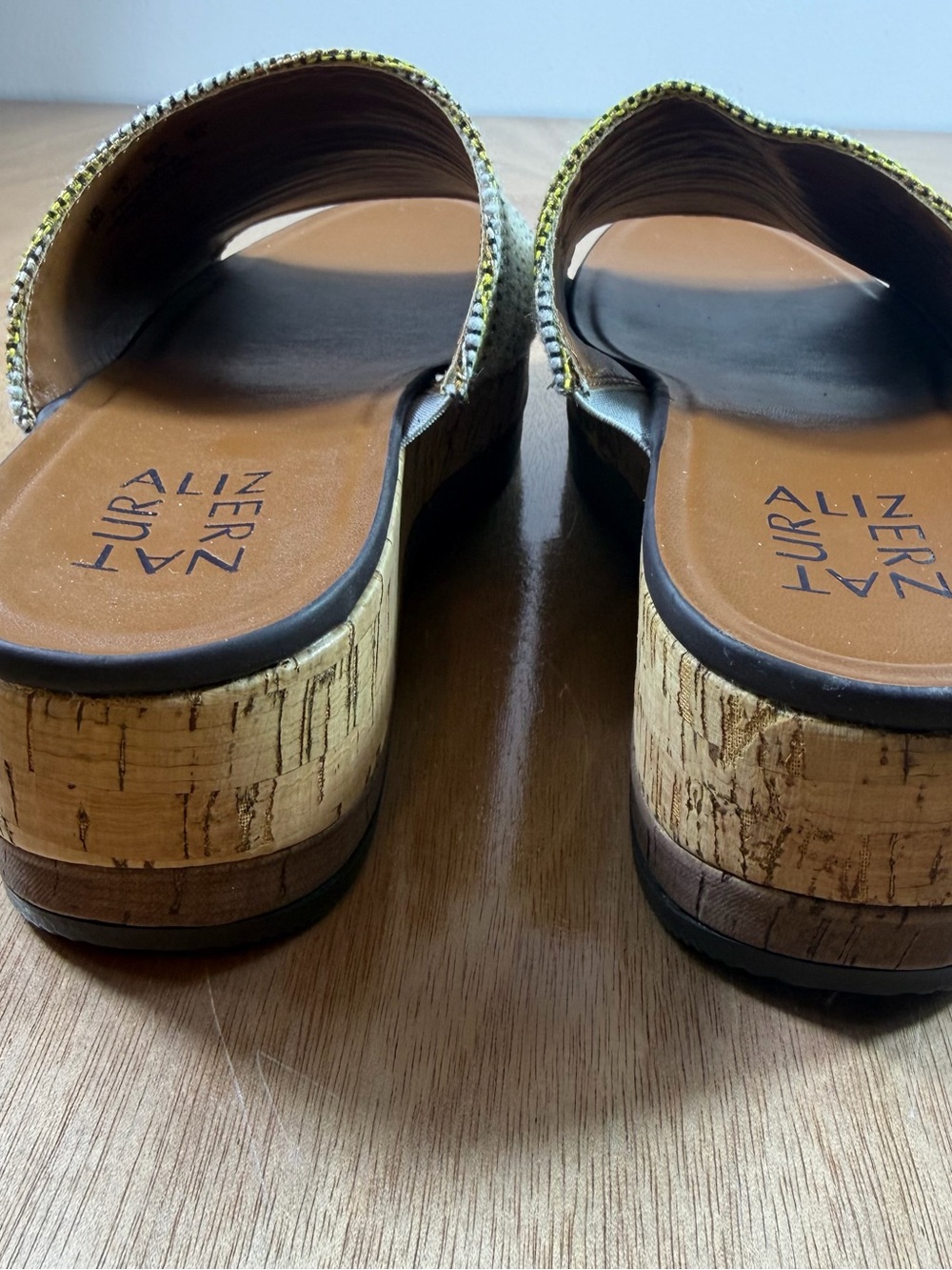 NATURALIZER KRISTEN WEDGE SANDAL WARM WOVEN FADRIC OVERLAY SIZE 6 - Picture 2 of 11